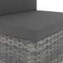 2-seater gray synthetic rattan sectional sofa by vidaXL, Modular outdoor sofas - Ref: Foro24-49525, Price: 209,33 €, Discount: %