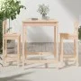 3-piece solid pine wood table and high stools set by vidaXL, Garden sets - Ref: Foro24-3154735, Price: 163,59 €, Discount: %