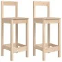 3-piece solid pine wood table and high stools set by vidaXL, Garden sets - Ref: Foro24-3154735, Price: 163,59 €, Discount: %