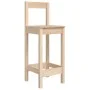 3-piece solid pine wood table and high stools set by vidaXL, Garden sets - Ref: Foro24-3154735, Price: 163,59 €, Discount: %
