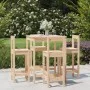 Gartentisch- und Hochhocker-Set, 5-teilig, aus massivem Kiefernholz von vidaXL, Gartensets - Ref: Foro24-3154740, Preis: 242,...