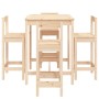 Garden table and high stools set 5 pieces solid pine wood by vidaXL, Garden sets - Ref: Foro24-3154740, Price: 246,11 €, Disc...
