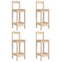 Garden table and high stools set 5 pieces solid pine wood by vidaXL, Garden sets - Ref: Foro24-3154740, Price: 246,11 €, Disc...