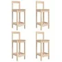 Garden table and high stools set 5 pieces solid pine wood by vidaXL, Garden sets - Ref: Foro24-3154740, Price: 242,99 €, Disc...