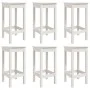 7-piece white pine wood garden table and high stools set by vidaXL, Garden sets - Ref: Foro24-3154756, Price: 506,82 €, Disco...