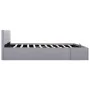 Hydraulic bed with storage and LED light gray fabric 180x200 cm by vidaXL, Beds and slatted bases - Ref: Foro24-285581, Price...