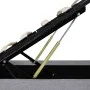 Hydraulisches Bett mit Stauraum und hellgrauem LED-Stoff 180x200 cm von vidaXL, Betten und Lattenroste - Ref: Foro24-285581, ...