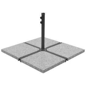 Weight plate for parasol 4 pcs square gray granite 100kg by vidaXL, Umbrella bases - Ref: Foro24-276268, Price: 320,78 €, Dis...