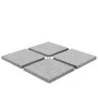 Placa de peso para sombrilla 4 uds granito gris cuadrada 100kg de vidaXL, Bases para sombrillas - Ref: Foro24-276268, Precio:...
