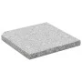 Placa de peso para sombrilla 4 uds granito gris cuadrada 100kg de vidaXL, Bases para sombrillas - Ref: Foro24-276268, Precio:...