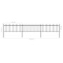 Gartenzaun mit Speerspitzen aus schwarzem Stahl 5,1x0,8 m von vidaXL, Zaunpaneele - Ref: Foro24-277604, Preis: 151,00 €, Raba...