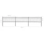 Valla de jardín con puntas de lanza acero negro 5,1x0,8 m de vidaXL, Paneles de vallas - Ref: Foro24-277604, Precio: 153,15 €...