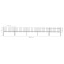 Garden fence with black steel spearheads 8.5x0.8 m by vidaXL, fence panels - Ref: Foro24-277606, Price: 229,45 €, Discount: %