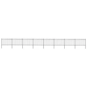 Gartenzaun mit Speerspitzen aus schwarzem Stahl, 13,6 x 1,2 m von vidaXL, Zaunpaneele - Ref: Foro24-277627, Preis: 511,30 €, ...