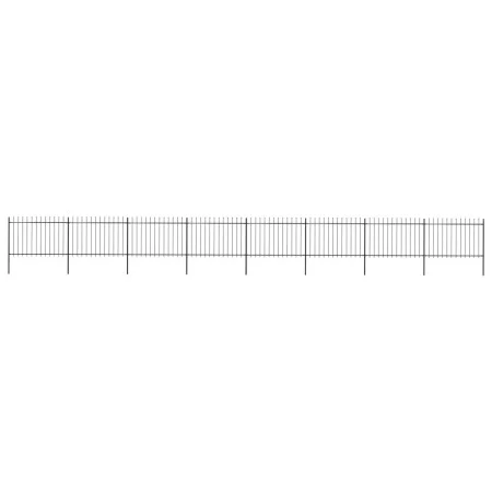 Garden fence with black steel spearheads 13.6x1.2 m by vidaXL, fence panels - Ref: Foro24-277627, Price: 511,27 €, Discount: %