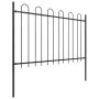 Gartenzaun mit schwarzen Stahlringspitzen 11,9 x 1,2 m von vidaXL, Zaunpaneele - Ref: Foro24-277671, Preis: 412,96 €, Rabatt: %