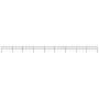 Gartenzaun mit schwarzen Stahlringspitzen 15,3 x 0,6 m von vidaXL, Zaunpaneele - Ref: Foro24-277646, Preis: 384,03 €, Rabatt: %