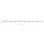 Garden fence with black steel hoop tips 15.3x0.6 m by vidaXL, fence panels - Ref: Foro24-277646, Price: 421,31 €, Discount: %