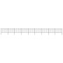 Gartenzaun mit schwarzen Stahlringspitzen 15,3 x 1,2 m von vidaXL, Zaunpaneele - Ref: Foro24-277673, Preis: 545,26 €, Rabatt: %