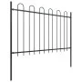 Gartenzaun mit schwarzen Stahlringspitzen 15,3 x 1,2 m von vidaXL, Zaunpaneele - Ref: Foro24-277673, Preis: 529,77 €, Rabatt: %
