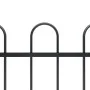 Gartenzaun mit schwarzen Stahlringspitzen 15,3 x 1,2 m von vidaXL, Zaunpaneele - Ref: Foro24-277673, Preis: 529,77 €, Rabatt: %