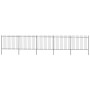 Garden fence with black steel spearheads 8.5x1.5 m by vidaXL, fence panels - Ref: Foro24-277633, Price: 338,92 €, Discount: %