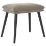 Hellgrauer Samt-Fußhocker 45x29,5x35 cm von vidaXL, Osmanen - Ref: Foro24-341504, Preis: 33,87 €, Rabatt: %