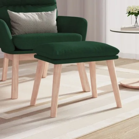 Dark green fabric footstool 45x29.5x35 cm by vidaXL, Ottomans - Ref: Foro24-341429, Price: 35,99 €, Discount: %