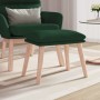 Fußhocker aus dunkelgrünem Stoff, 45 x 29,5 x 35 cm von vidaXL, Osmanen - Ref: Foro24-341429, Preis: 36,69 €, Rabatt: %