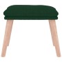 Fußhocker aus dunkelgrünem Stoff, 45 x 29,5 x 35 cm von vidaXL, Osmanen - Ref: Foro24-341429, Preis: 36,69 €, Rabatt: %