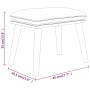 Fußhocker aus dunkelgrünem Stoff, 45 x 29,5 x 35 cm von vidaXL, Osmanen - Ref: Foro24-341429, Preis: 36,69 €, Rabatt: %