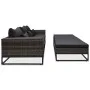 Garden sofa set with cushions, 5 pieces, synthetic gray rattan by vidaXL, Outdoor sofas - Ref: Foro24-49531, Price: 841,28 €,...