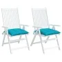 Chair cushions 2 units turquoise fabric 40x40x7 cm by vidaXL, Cushions for chairs and sofas - Ref: Foro24-361504, Price: 24,1...