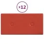 Wandpaneele 12 Stück rotes Kunstleder 30x15 cm 0,54 m² von vidaXL, Wandverkleidung - Ref: Foro24-343969, Preis: 19,87 €, Raba...