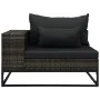 Garden sofa set with cushions, 5 pieces, synthetic gray rattan by vidaXL, Outdoor sofas - Ref: Foro24-49531, Price: 841,28 €,...