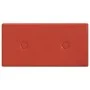 Wandpaneele 12 Stück rotes Kunstleder 30x15 cm 0,54 m² von vidaXL, Wandverkleidung - Ref: Foro24-343969, Preis: 19,87 €, Raba...