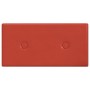 Wandpaneele 12 Stück rotes Kunstleder 30x15 cm 0,54 m² von vidaXL, Wandverkleidung - Ref: Foro24-343969, Preis: 20,05 €, Raba...