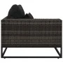 Garden sofa set with cushions, 5 pieces, synthetic gray rattan by vidaXL, Outdoor sofas - Ref: Foro24-49531, Price: 841,28 €,...