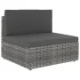 Garden furniture set 2 pieces gray synthetic rattan by vidaXL, Modular outdoor sofas - Ref: Foro24-49522, Price: 157,41 €, Di...