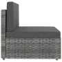 Garden furniture set 2 pieces gray synthetic rattan by vidaXL, Modular outdoor sofas - Ref: Foro24-49522, Price: 157,41 €, Di...