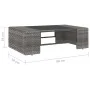 Garden furniture set 2 pieces gray synthetic rattan by vidaXL, Modular outdoor sofas - Ref: Foro24-49522, Price: 157,41 €, Di...