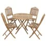 5-piece folding garden dining set with bamboo cushions by vidaXL, Garden sets - Ref: Foro24-3063981, Price: 268,66 €, Discoun...