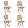 5-piece folding garden dining set with bamboo cushions by vidaXL, Garden sets - Ref: Foro24-3063981, Price: 268,66 €, Discoun...