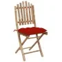 5-piece folding garden dining set with bamboo cushions by vidaXL, Garden sets - Ref: Foro24-3063981, Price: 268,66 €, Discoun...