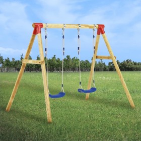 Schaukel aus Kiefernholz 230x130x166 cm von vidaXL, Schaukeln und Spielgeräte - Ref: Foro24-279062, Preis: 168,32 €, Rabatt: %