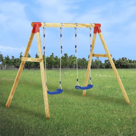 Schaukel aus Kiefernholz 230x130x166 cm von vidaXL, Schaukeln und Spielgeräte - Ref: Foro24-279062, Preis: 168,32 €, Rabatt: %