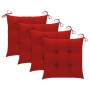 5-teiliges klappbares Garten-Essset mit Bambuskissen von vidaXL, Gartensets - Ref: Foro24-3063981, Preis: 272,01 €, Rabatt: %