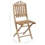 Folding garden chairs with cushions 2 units bamboo by vidaXL, Garden chairs - Ref: Foro24-3064009, Price: 112,64 €, Discount: %