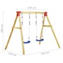 Schaukel aus Kiefernholz 230x130x166 cm von vidaXL, Schaukeln und Spielgeräte - Ref: Foro24-279062, Preis: 168,32 €, Rabatt: %