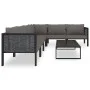 Gartenmöbel 7-teilig und Kissen aus anthrazitfarbenem Kunststoff-Rattan von vidaXL, Gartensets - Ref: Foro24-49401, Preis: 69...